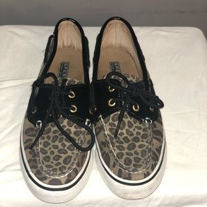 Sperry’s cheetah print boat shoe
